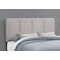 Monarch Specialties Bed, Queen Size, Platform, Bedroom, Frame, Upholstered, Linen Look, Wood Legs, Grey, Transitional I 6025Q - alternate 4